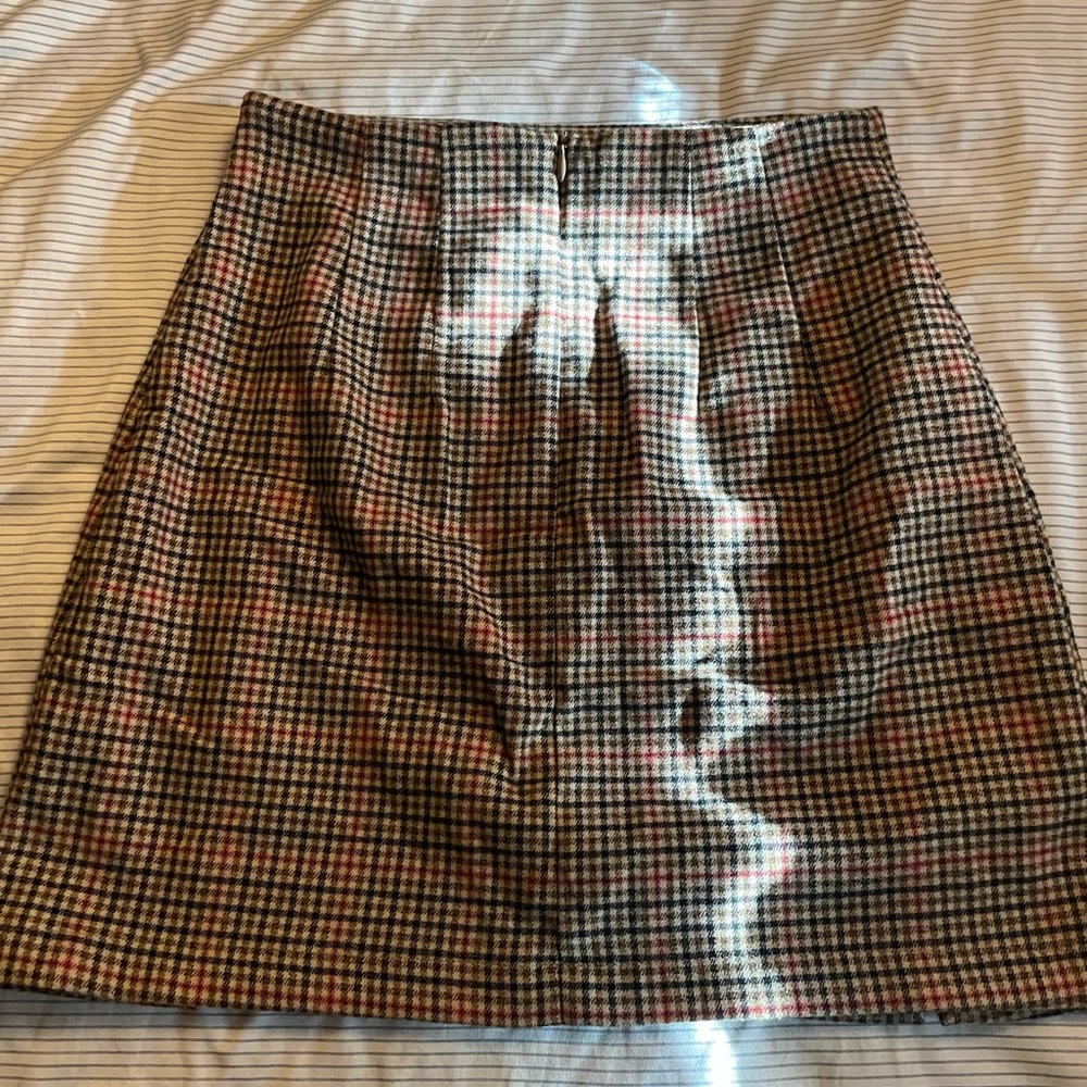 john galt plaid mini skirt